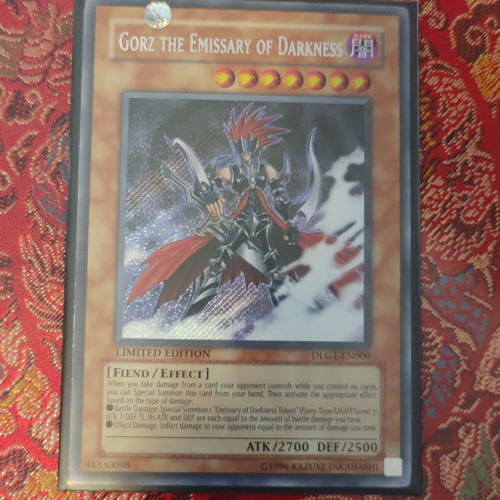 Yu Gi Oh TCG Gorz The Emissary Of Darkness Limited Edition